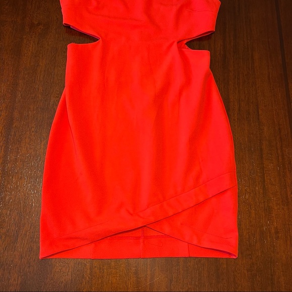 Red forever 21 mini dress with cutouts- size medium - Picture 2 of 4